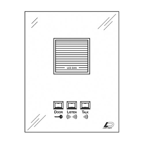 Lee Dan IR-081C 4-Wire Oversized Apartment Intercom Station