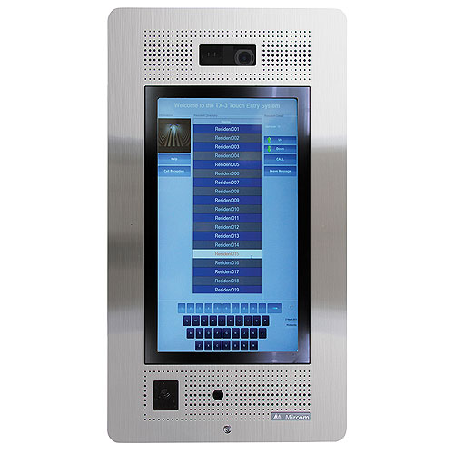 Mircom TX3-TOUCH-F22-D 22 in. Touch Screen Telephone Access System, Flush Mount