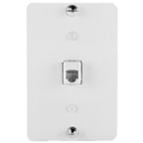 Legrand-On-Q 1-Gang RJ25 (6P6C) Wall Plate, White (M10)