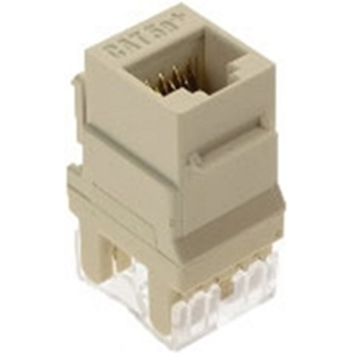 Legrand-On-Q Cat 5e RJ45 T568-AB Coupler Keystone Insert, Light Almond (50 Pack)