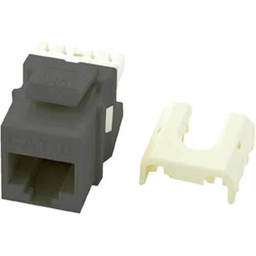 Legrand-On-Q Cat 6 Quick Connect RJ45 Keystone Insert, Gray