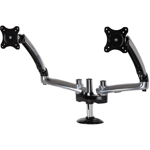 Peerless-AV LCT620AD-G Desk Mount for Flat Panel Display - Black, Chrome