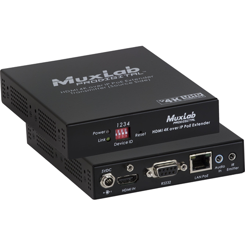 MuxLab HDMI 4K over IP PoE Extender TX