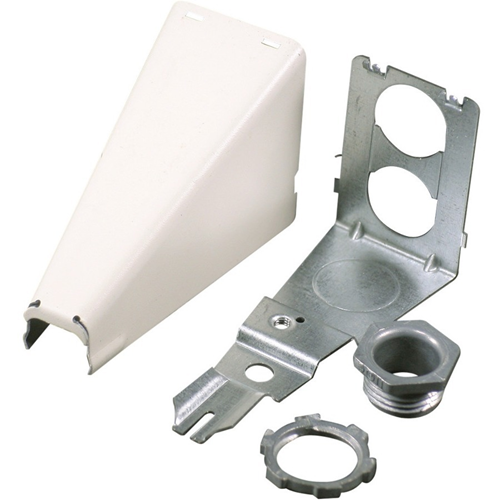 Wiremold Mounting Adapter for Cable Raceway - White