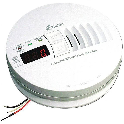 Kidde 21006407 Carbon Monoxide Alarm, Electrochemical Sensor, 85 dB at 10 ft. Audible Alert, 120V AC, 9V