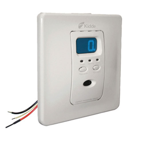 120v Wire-In CO Alarm W/Dig Display Fl Mt To Wall/