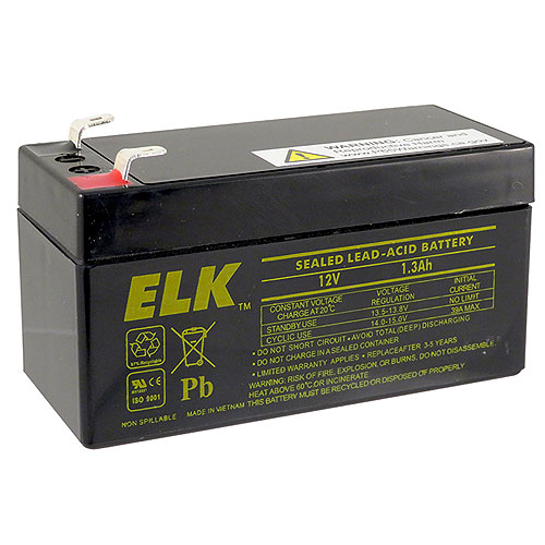 ELK-1213 Sealed Lead Acid Battery, 12V 1.3Ah