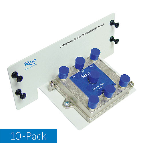 ICC ICRESAV62V 2ghz Video Splitter, 1x6, 10 P