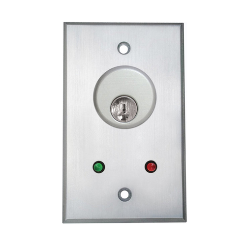 Key Switch, R & G 24v LED C/W Cyl