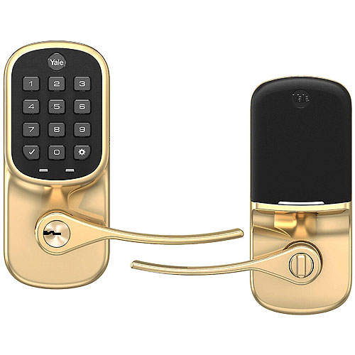 Pushbutton NO Radio-Lever Bright Brass Pvd