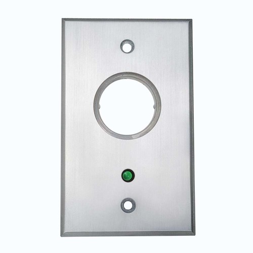 Flush Mount Key Switch W/Green 24v Led