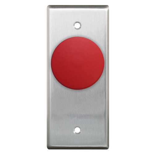 Narrow,N/O And N/C Contacts Red Button