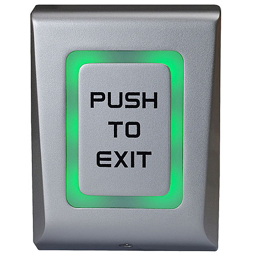 Camden CM-9800/7 Illuminated Request to Exit Button, Capacitive, Surface Mount, SPDT