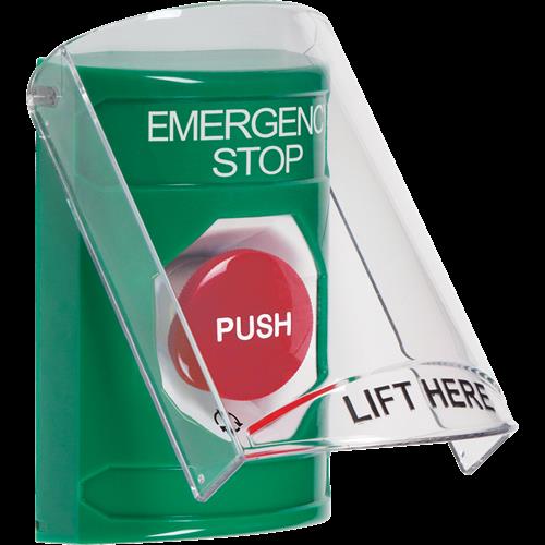 Safety Technology Green Button, 6517 Cover, Turn To Reset