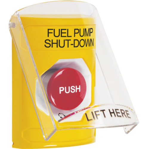 Safety Technology Yellow Stopper Station, Sti-6517 Shield Cover, Pus