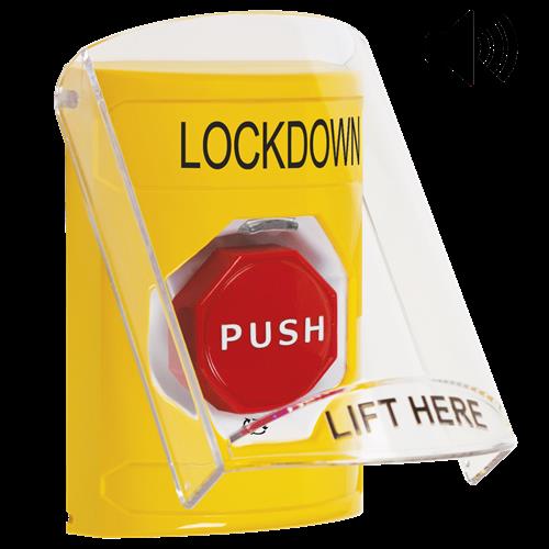 Safety Technology Yellow Turn To Reset Stopper Station With Shield/S