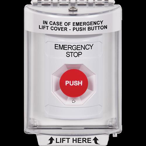 Safety Technology White, 13010 Cover, Push And Turn To Reset Switch