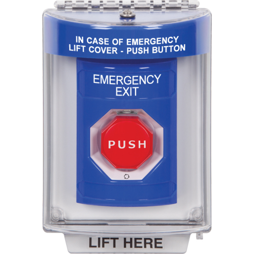 Safety Technology Blue Ss, 13020 Cvr, Turn/Reset, Emergency Exit Lbl