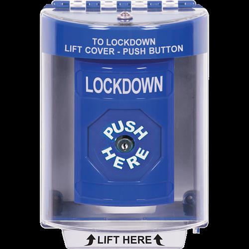 Safety Technology Blue Key To Reset Ss W/Surface Mnt & Horn-Lockdown