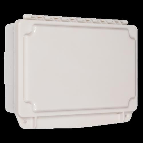 Safety Technology Polycarbonate Cvr W/Enclosed Bb & Lck Opaque White