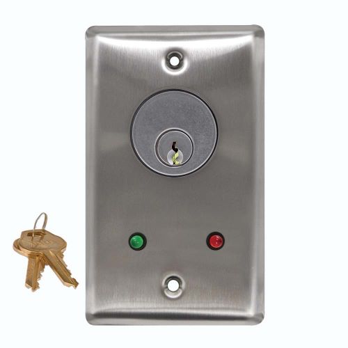 Key Switch R & G 24v Leds Mortise Cyl.