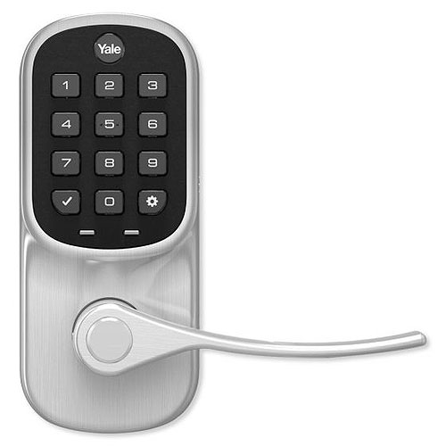 Lever Keypad, Connected By August, Satin Nickel (Kyd