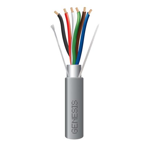 Genesis 22065509  22 AWG 6C Str Shielded Riser, Gray, 500 ft. Pull Box