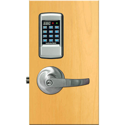 SDC E75KQG1Q E75 Series Standalone Electronic Cylindrical Locksets with Digital Keypad & Galaxy Handle