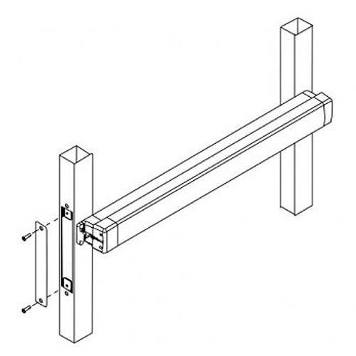 Adams Rite Flat Aluminum Faceplate