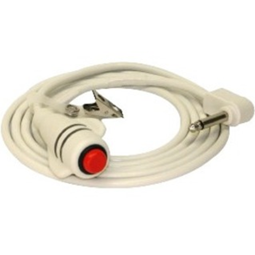 TekTone Tek-CARE SF301A Single Push-Button Call Cord, 7 ft. Cord with 1/4 in. Plug-In Phono Jack