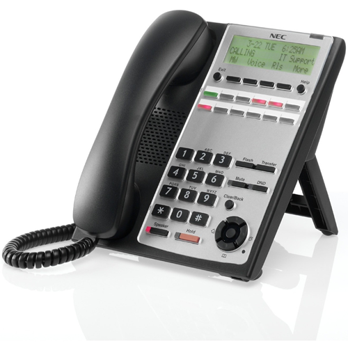 NEC BE110270 SL1100 12-Button Full-Duplex Telephone, Black