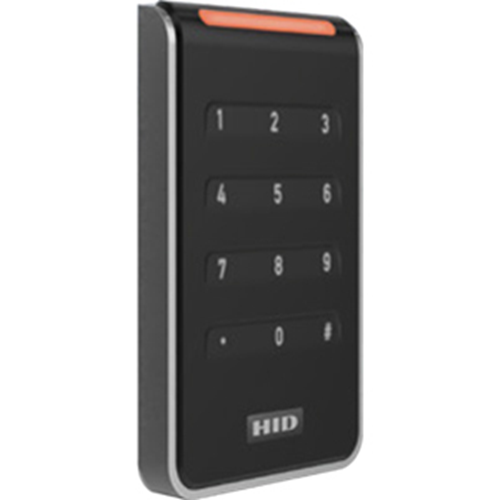 HID 40KNKS-03-000000 Signo 40K Wall Mount Keypad Reader, Custom Profile, Pigtail, Black/Silver (Replaces RK40, RPK40)