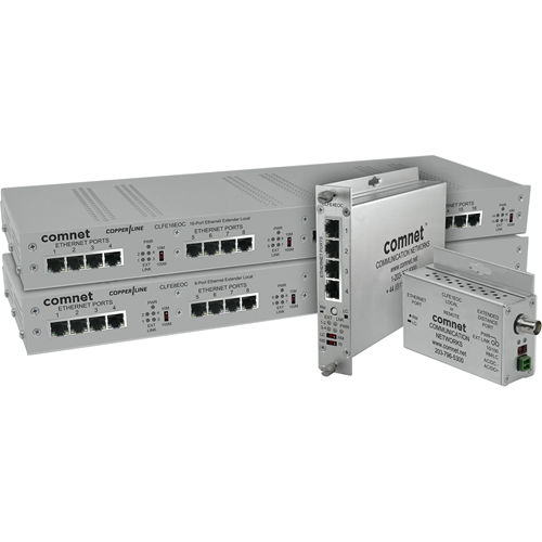 ComNet 8 Port Ethernet-over-UTP Extender, Local, 1 RU 19