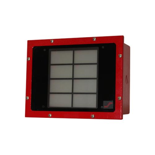 Red Outdoor 8 Zone LED 24v Stnd Wiring W/Backbox