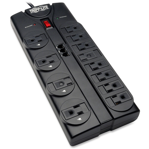 Tripp Lite Surge Protector 12 Outlet 120V RJ11 8' Cord 2160 Joule