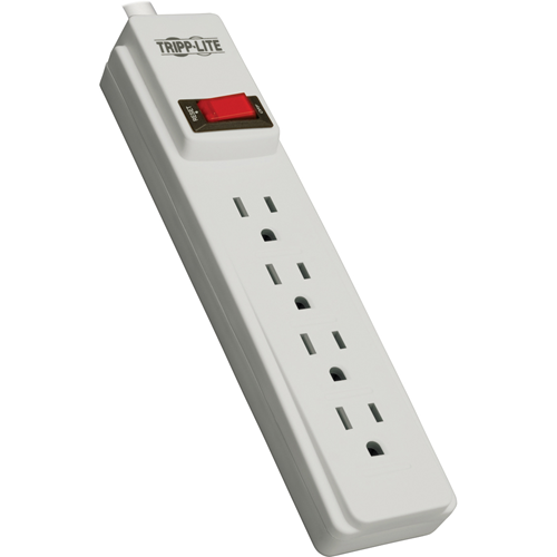 Tripp Lite Power Strip 120V 5-15R 4 Outlet 10' Cord 5-15P