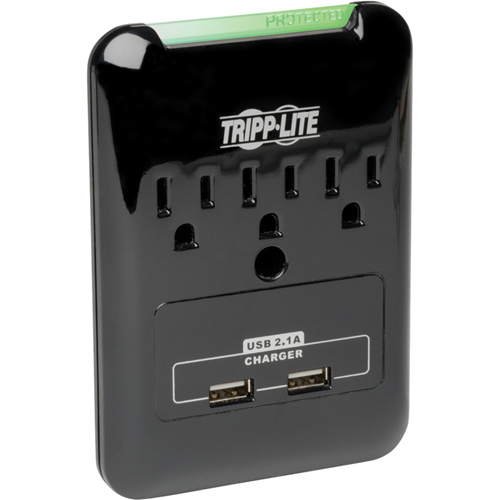 Tripp Lite Surge 3 Outlet 120V USB Charger Tablet Smartphone Ipad Iphone