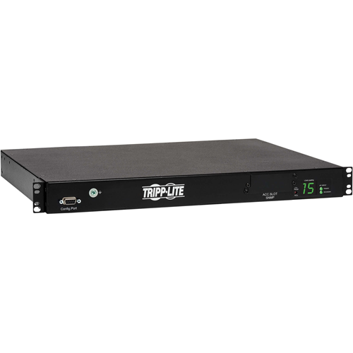 Tripp Lite PDU Switched ATS 2/2.4KW 200/240V 10 C13 2 C14 3.6M Cords 1URM