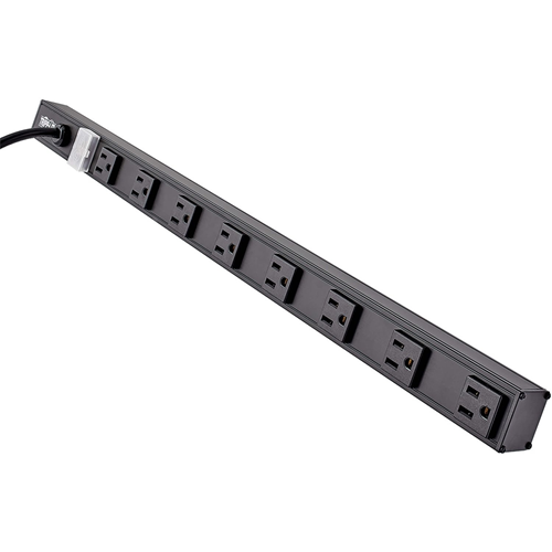 Tripp Lite 8 Outlet Power Strip 5-15R 15' Cord 15A Vertical 5-15P 24