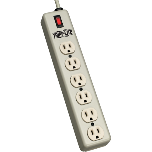 Tripp Lite Waber Power Strip Metal 5-15R 6 Outlet 5-15P 6' Cord