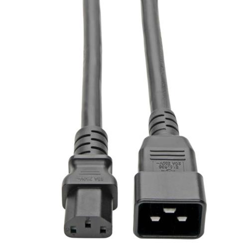 Ac Power Cord 10a 100-240v, 12awg, C13/C20, - 7'