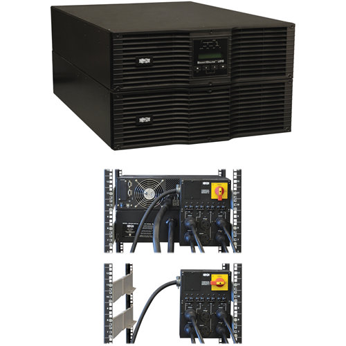 Tripp Lite UPS Smart Online 8000VA 7200W Rackmount 8kVA 200V-240V USB DB9 Manual Bypass Hot Swap 6URM