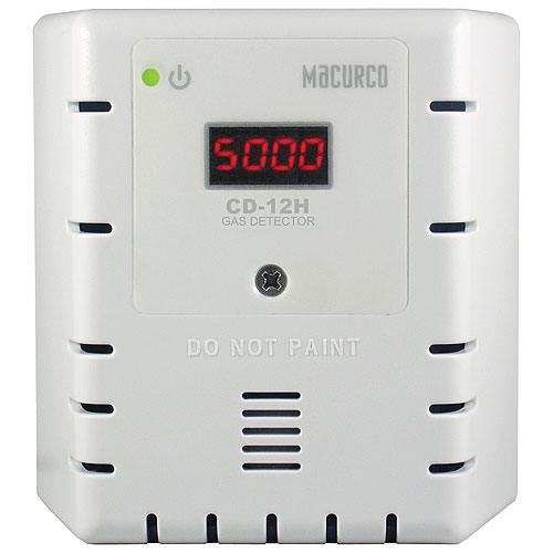 White Housing-Carbon Dioxide CO2 Fixed Gas Detector, Auto Calibration Only (120V)