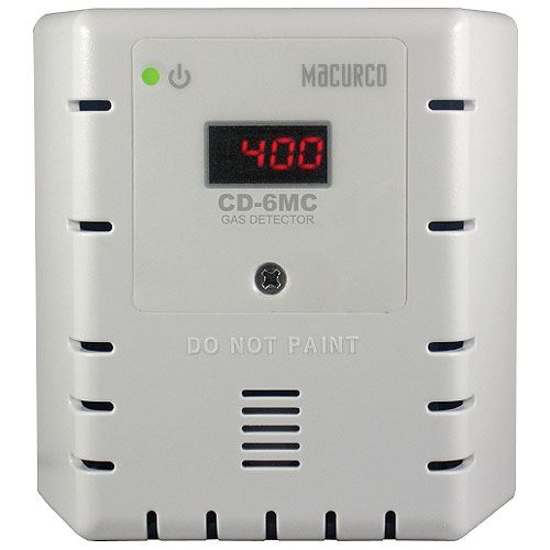 White Housing-Carbon Dioxide CO2 Fixed Gas Detector, Manual Calibration Only (24V)