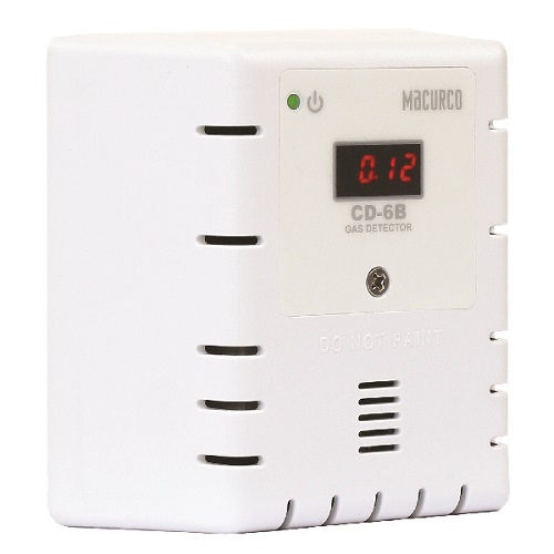 Macurco CD-6B White Housing-Carbon Dioxide CO2 Fixed Gas Detector, Auto or Manual Calibration