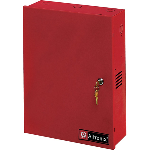 Altronix 8 Fused Outputs Power Supply/Access Power Controller. 12/24VDC @ 6A. Red Encl.