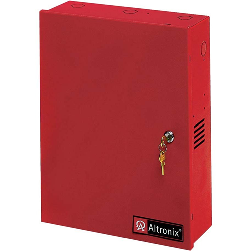 Altronix 4 PTC Outputs Power Supply/Charger. 24VDC @ 8 or 10A. Red Encl. & Xfmr.