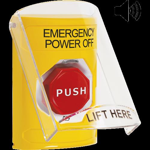 Safety Technology Yellowturn To Reset Stopper Station With Shield An