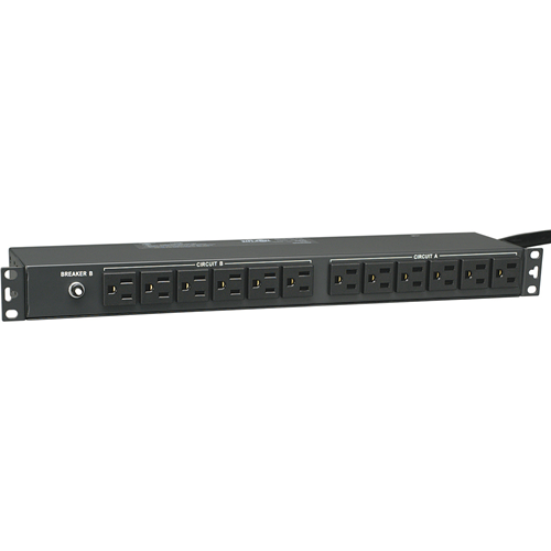 Tripp Lite PDU Basic 120V 30A 5-15R 24 Outlet L5-30P Horizontal 1URM