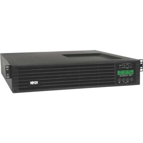 Tripp Lite UPS Smart Online 1500VA 1350W Rackmount 120V LCD USB DB9 Preinstalled SNMPWEBCARD 2URM